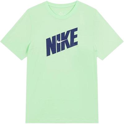 Letter Round Neck Pullover Short Sleeve T-Shirt Men T-Shirts Green FQ3874-376
