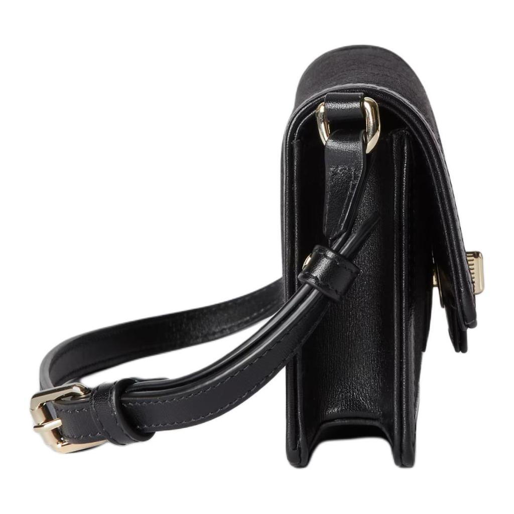 Gucci Luce Detachable Shoulder Strap Turn Lock Closure Canvas And Leather Mini Handbag Women handbag Black 790038-FADHY-1000