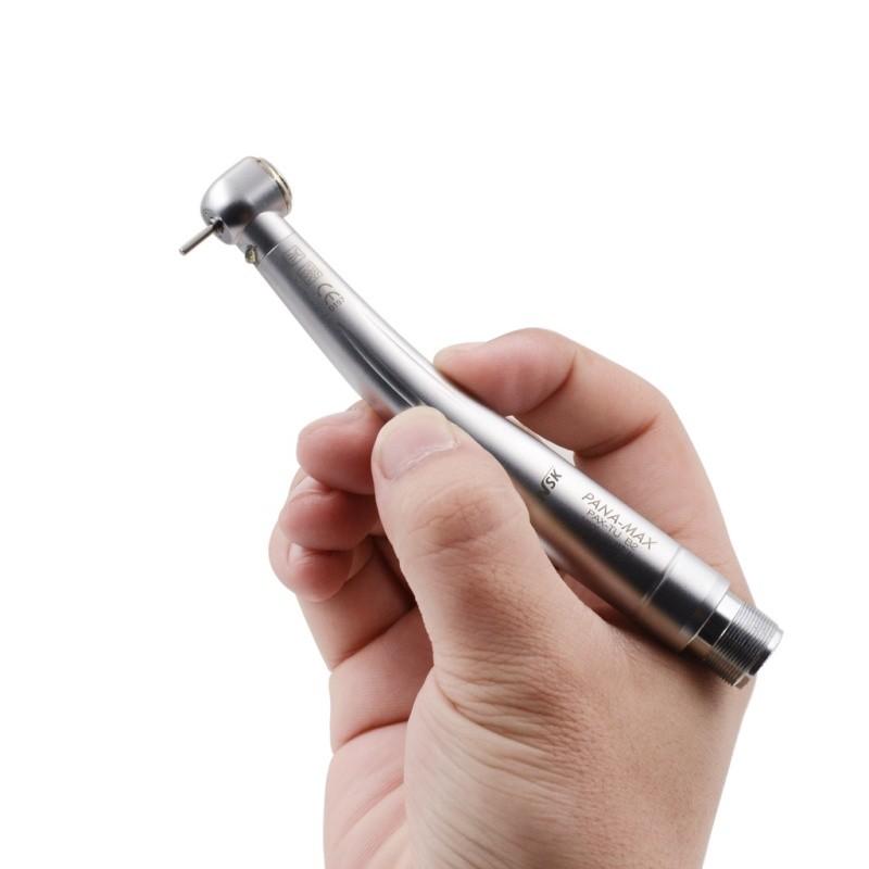 Portable Push Button Dental High Speed Handpiece 4 Hole Air Turbine Handpiece Handheld Dental Restoration Equipment