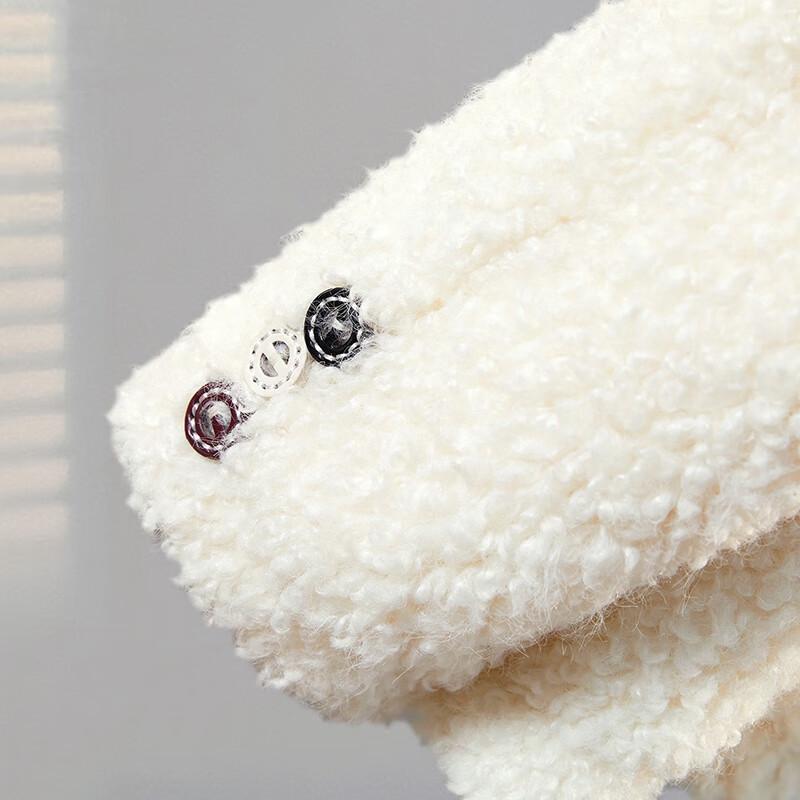 Damen Granularfleece Einreihige Warme Jacke