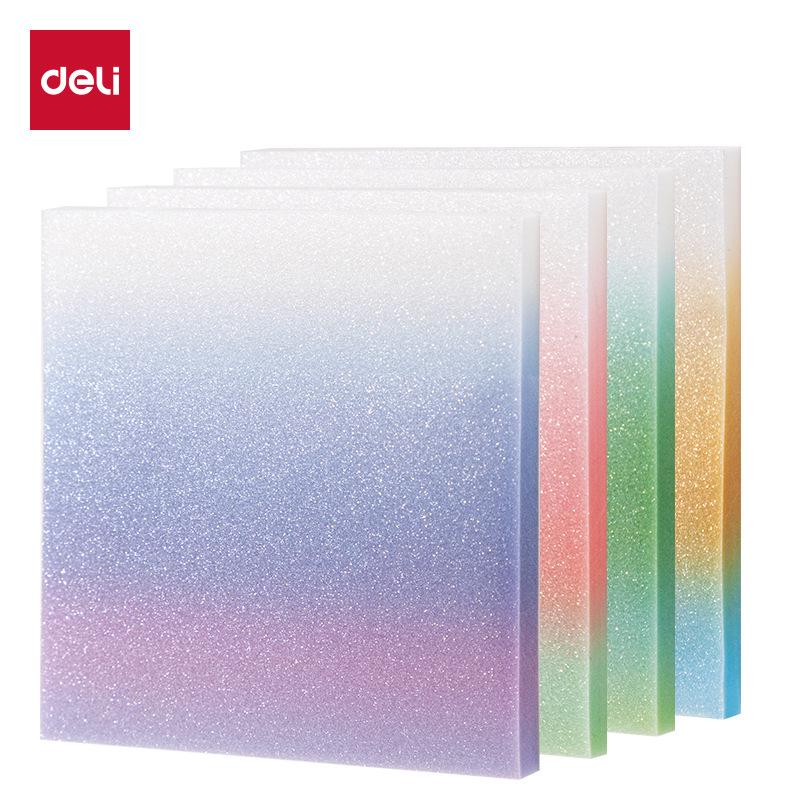 

Deli BT405/BT406 Gradient Writable Sticky Notes, 50 Sheets, Film-Type, for Students and Offices, Pepsi Theme