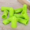 10PCS Silicone Soft Pet Finger Toothbrush Green Teeth Cleaning Tool for Cats DogsGreen