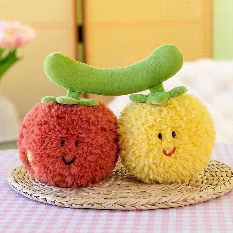 Fruit Series Plush Toys: Pineapple, Strawberry, and Watermelon Dolls for Wedding Toss