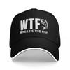 WTF Wheres The Fish FisherUnisex Baseball Cap Winter hat Unisex hat hiking hat Golf Womens Hats  Unisexs