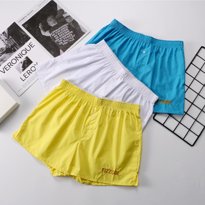 Herren Unterwäsche Reine Baumwolle Boxershorts Locker Übergröße Vierkant Badehose Shorts Sommer