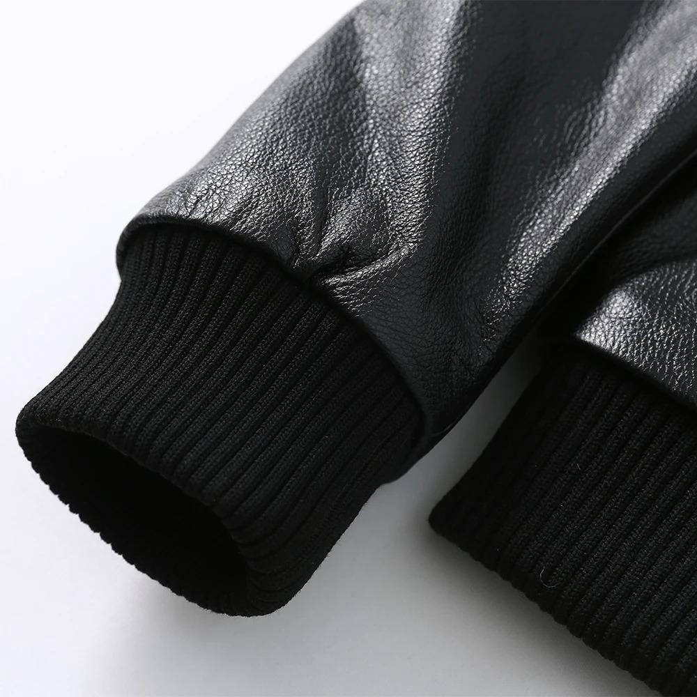 Chinese Size Genuine Leather Jacket Men Real Leather Jacket 100% Cowhide Slim Fit  Male Coat Skin Clothing Spring Autumn