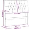 Upholstered Headboard Light Grey 100 cm Solid Pine Wood