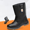 Mens Casual High Steel Toe Caps Safety Boots Soft Leather Working Shoes Worker Tooling Security Boot Long Safe Botas Footwear