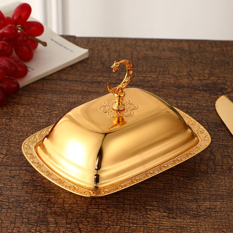 

Metal Tray with Lid Dim Sum Dish Pastry Plate Fruit Plates Cake Stand Display Trays Jewelry Tray Decorative Plate Storage Trays золотой