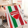 Coole D-Ducati-ES Logo Decke Decke für Couch Sofa Reise Zuhause Picknick Flanelldecke Geburtstagsgeschenk Warm Bequem