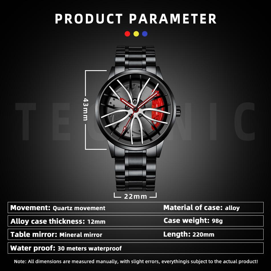 Casual Men's Watch Stainless Steel Watch Fashion Business Men's Watch Sports Watch Personality Watch Quartz Watch