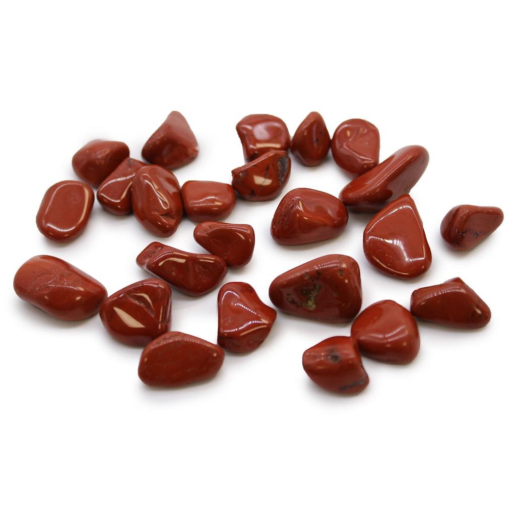 Red Jasper Tumbled Stones Small African 24 Pieces