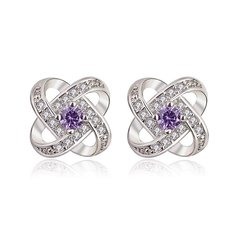 Korean Eternal Heart & Lucky Clover Earrings - Jewelry Collection