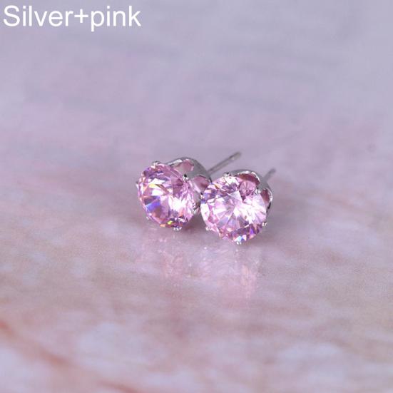 

Women Fashion Jewelry Elegant Cubic Zirconia CZ Ear Stud Earrings Wedding Gift 1pair