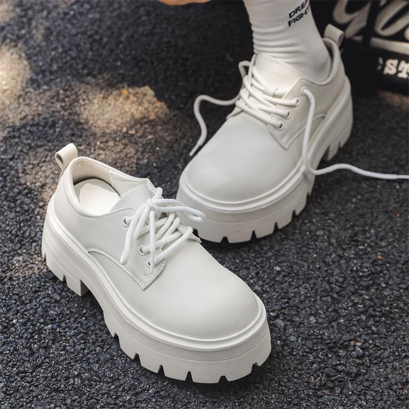 Neue Mickey Big Head Derby Schuhe Paar Jahr Dickbesohlt Schnürschuhe Innere Höhenerhöhung Lederschuhe 5761-W