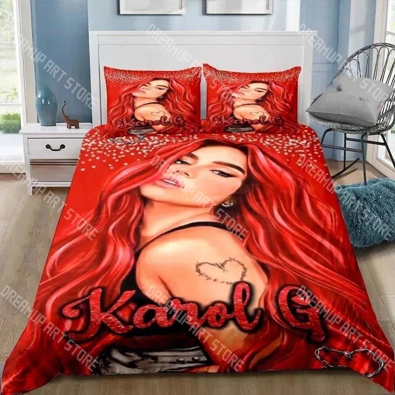 Fashion Karol G Manana Sera Bonito Bedding Set Single Twin Full Queen King Size Bed Set Kids Bedroom Duvetcover Set