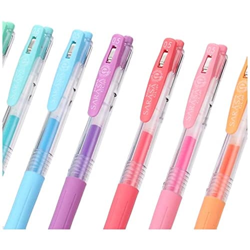 ZEBRA Gel Ballpoint Pen Sarasa Clip 0.5 Milk 8 Colors JJ15-8C-MK