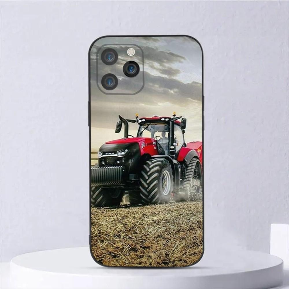 

Tractor farm Phone Case For iPhone 15,14,13,12,11,Plus,Pro Max,XS,X,XR,SE,Mini,8,7 M-Massey F-Ferguson Soft Silicone Black Cover iPhone13mini