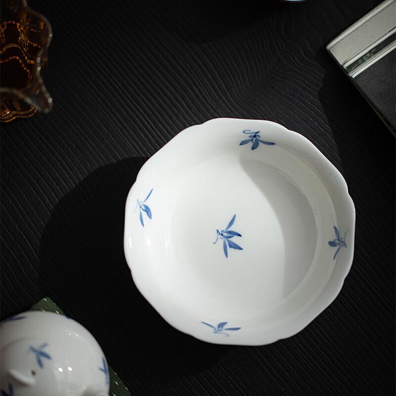

Chaxun Flower Rim Ceramic Gaiwan Teacup