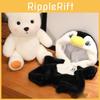 Adorable Jointed Penguin Medal Bear Plush Doll With Removable Outfits Perfect For Children And Collectors