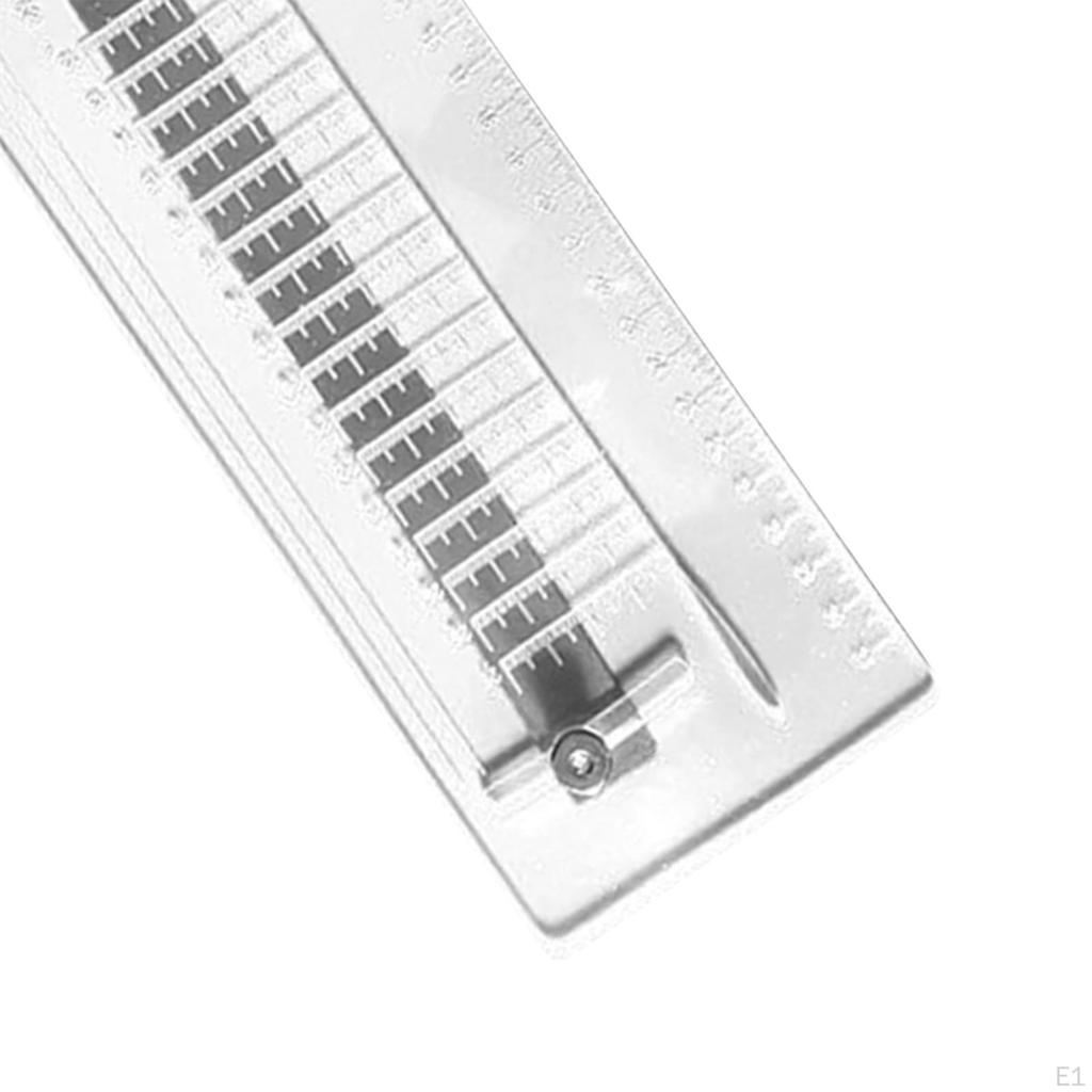 Thrower Flat Leather Cutting Ruler with Adjustable Taper Practical Durability Acrylic Compact