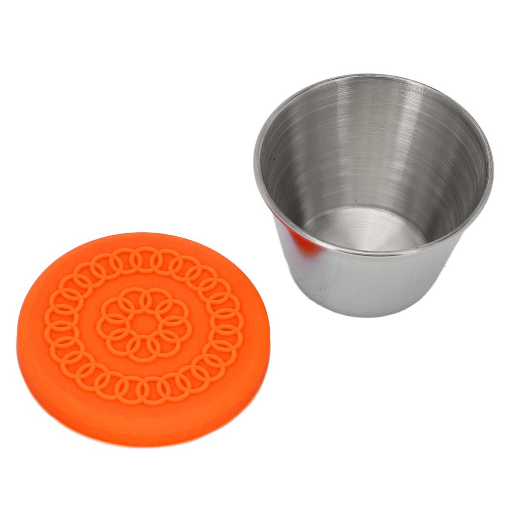 Small Stainless Steel Container Leakage Proof Dishwasher Safe Portable Dressing Cup with Lid for