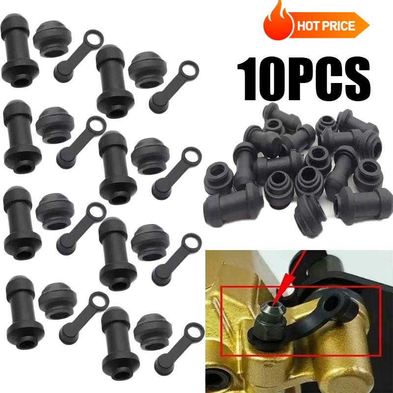 10/5/2 sets Motorcycle Scooter Brake Upper Lower Pump Caliper Shock Absorber Sleeve Dust Covers Disc Waterproof Rubber Caps