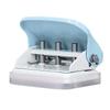 Hole Punch Ruler Design Quick Positioning 3 Holes Metal Paint Body Loose Leaf Puncher for Documentation