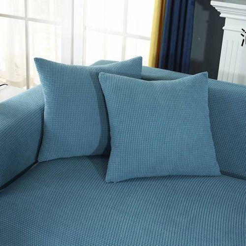 Чехол для подушки Эластичный плед Наволочка для сна Гостиная Простой стул Уютная молния Домашнее украшение Чехлы для подушек из Северной Европы 45X45cm 857₽