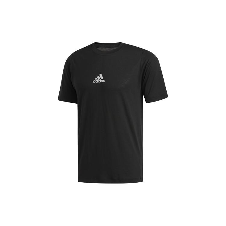 Adidas T Shirts Men's Black Crew Neck Moderate Straight Fit ED8320