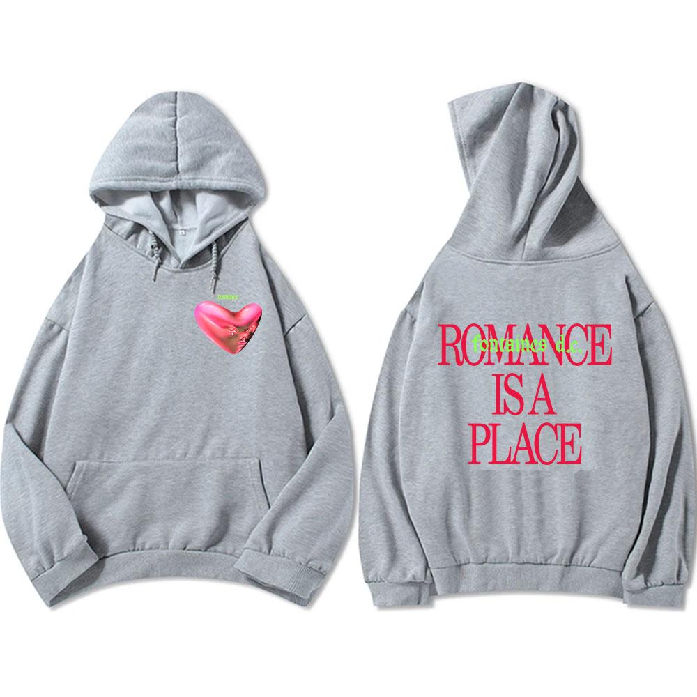 Romance Is A Place Hoodies Rock Band Fontaines Sweatshirts Winter Hooded Pullovers Streetwear Hip Hop Graphic Hoody
