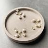 Five-Piece Baroque Freshwater Pearl Earring and Pendant DIY Jewelry Charms In Titanium Steel