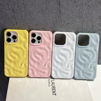 For Apple 16 Meteorite Ins Wind Phone Case Solid Color Simplicity for IPhone 15 Promax 14 Water Pattern Road TPU Phone Case