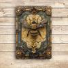 1pcs Vintage Metal Tin Sign Bee Aluminum Metal Tin Sign Wall Decor Sign Garage Home Bar Vintage Metal Decoration