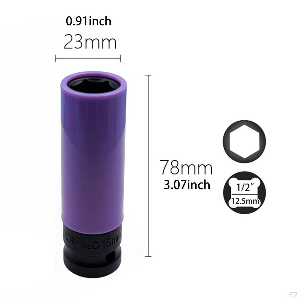 1/2 Inch Drive Impact Wrench Wheel Socket for Lug Nut Extraction Tool