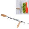 Stainless Steel Tufting Tool with Beech Wood Handle for Manual Rug Making Featuring Adjustable Speed for Detailed Craftwork
