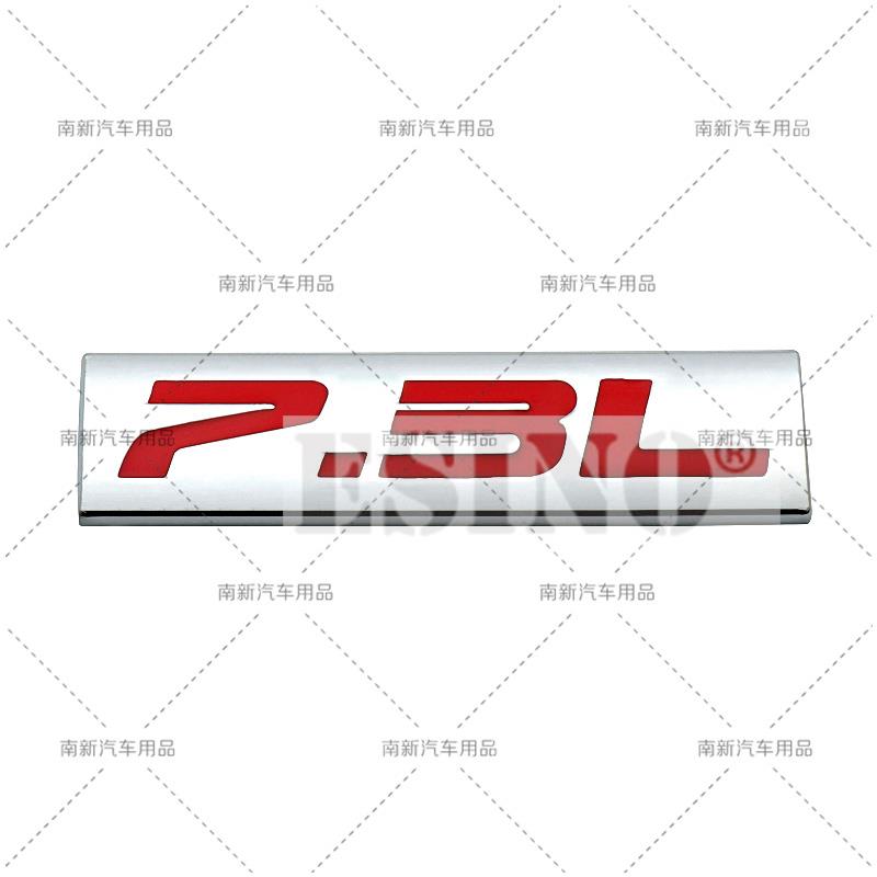 Car Styling 3D Metal Chrome Zinc Alloy Adhensive Emblem 6.0L 6.1L 6.2L 6.4L 7.0L 7.3L Body Trunk Fender Badge Accessory
