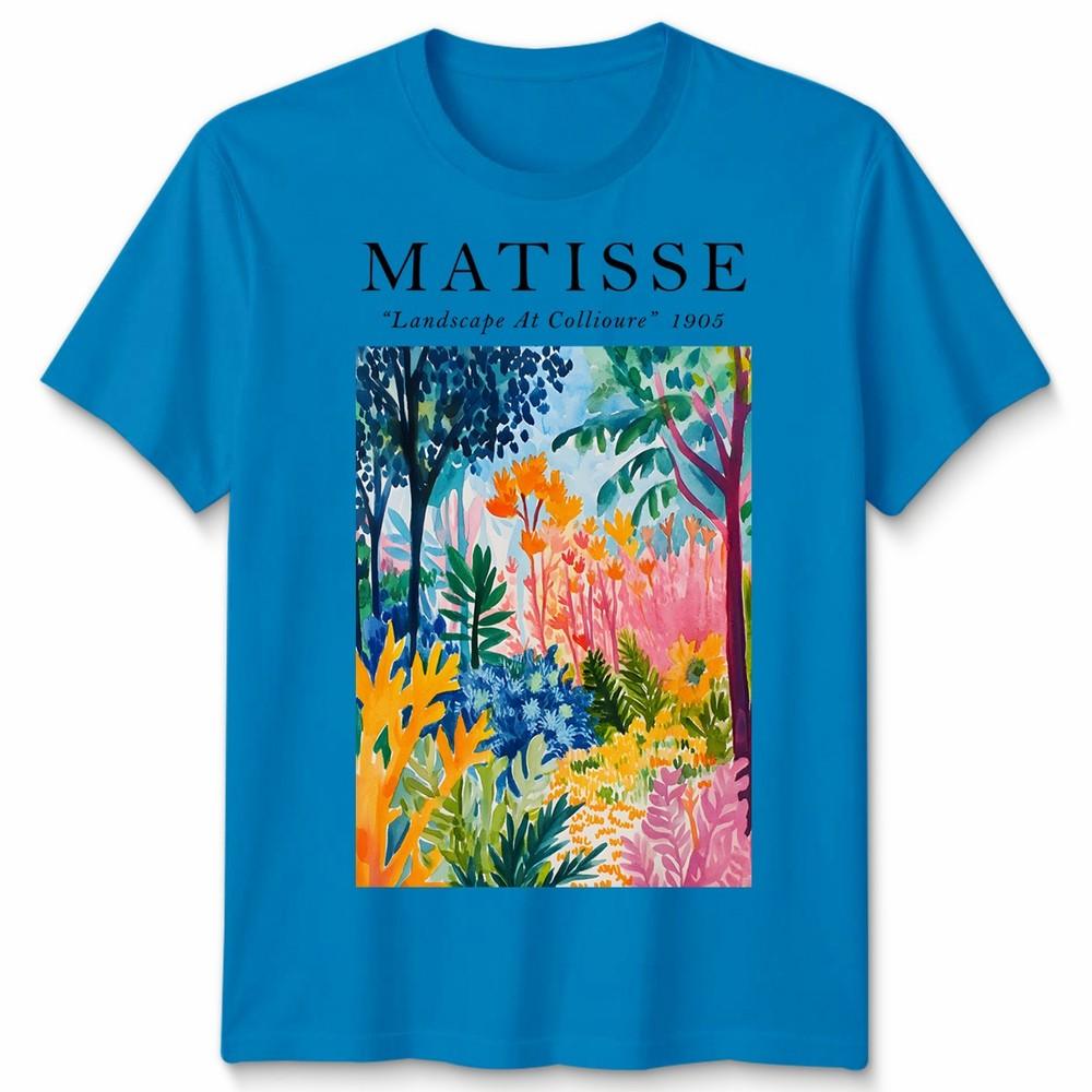 Henri Matisse Unisex T-Shirt Landschaft bei Collioure Kunst Meme Lustiger Stil Geschenk