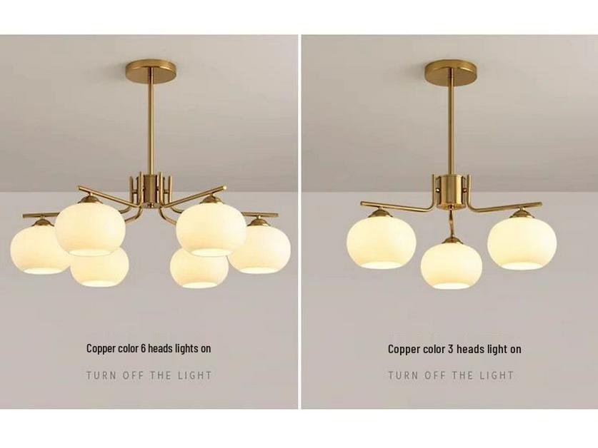 Modern Nordic Cream Chandelier - Luxury Living Room & Restaurant Lighting