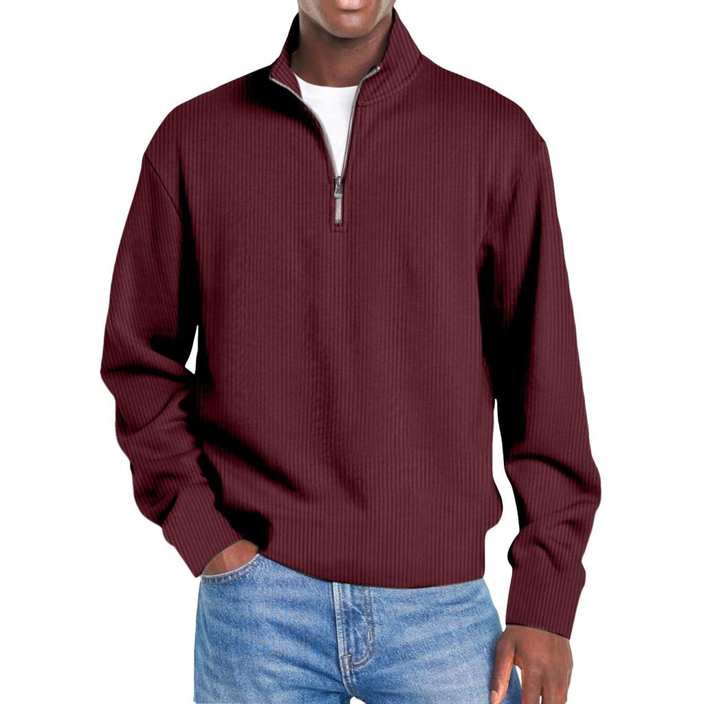 Men's Casual Pullover Lightweight Neck Sweatshirt Long Sleeve Shirts
