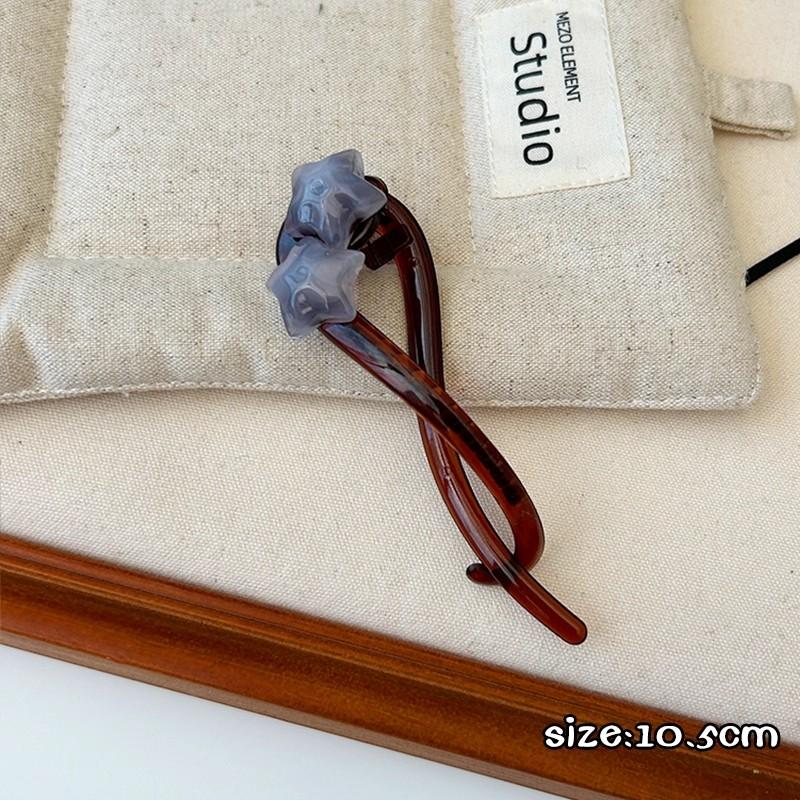 Vintage Star Twist Hair Clip For Women Girl Sweet Hair Ornament Long Thick Hair Holder Hairpin Barrette Hair Accessories