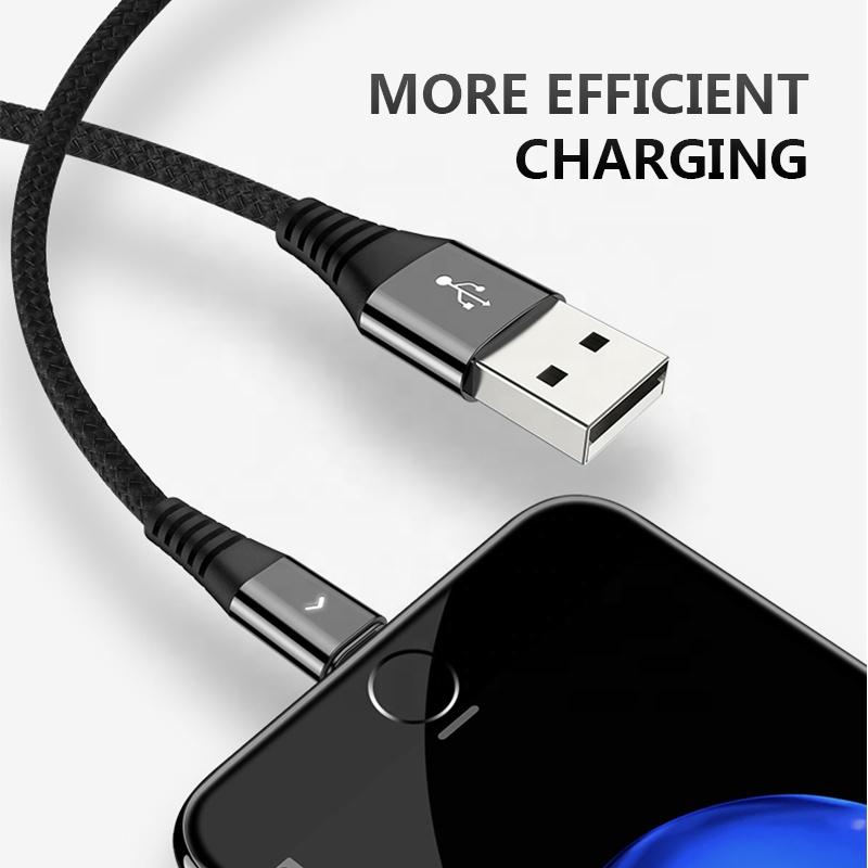 Type C New Design Data Cables 2.4a Current Output Nylon Braid + Aluminium Alloy High Speed Data Cable