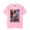 Ladies' Loose Casual Fun Moo Deng Bouncing Pig Print Pure Cotton Short Sleeved Top T-Shirts Women’s