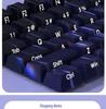 Anime-Themed PBT Dye-Sublimation Keycaps Set with Side Engraved Translucent Design