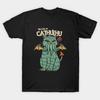 Men Black Print T-shirt The Call Of Cathulhu No-Cut Transfer Paper Print Cotton Tshirt