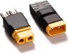 2pcs TRX To XT60 Male and Female Connector Adapters, No-Wire Plug Converters for LiPo Batteries, RC Cars, ESC and Battery Chargers