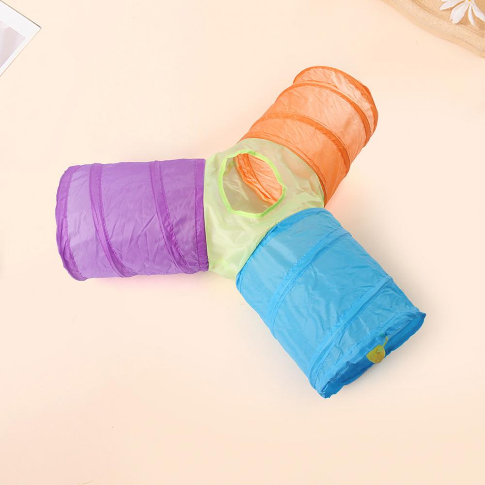 Cat Tunnel with Wire Skeleton Support High Elastic Steel Wire Frame Cat Tunnel High Elastic Steel Wire Frame Y-shaped for Cats