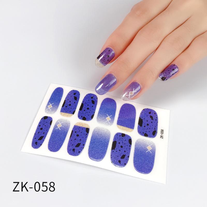 Verlaufs Gänseblümchen Nagelsticker Vollsticker 3D Nagelkunst Sticker Wasserdichter Nagelsticker Vollsticker
