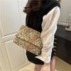 Envelope Bag Summer Flower Printing Cover Type Fashion Casual Shoulder Bag National Style Chain Handbag For Women KTY