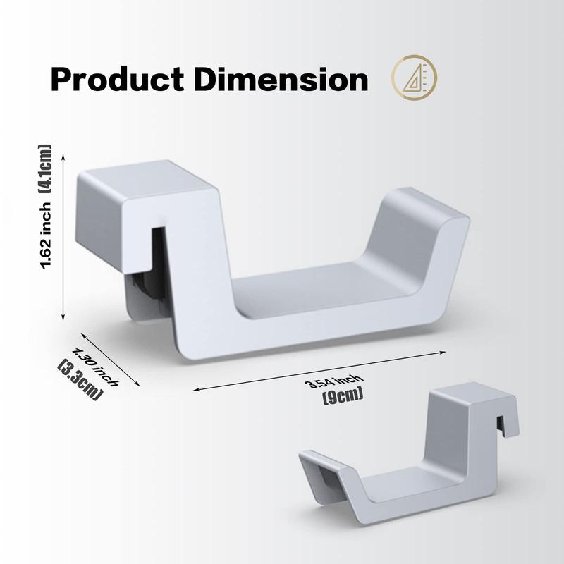 PS5 Headphone Holder, [Minimalist Design] Mini Headphone Hanger with Supporting Bar, for Sony PlayStation 5 Gaming Headset